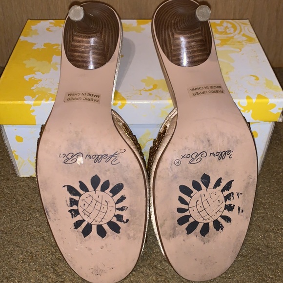 Gorgeous Gold Embellished Heels - Picture 6 of 11